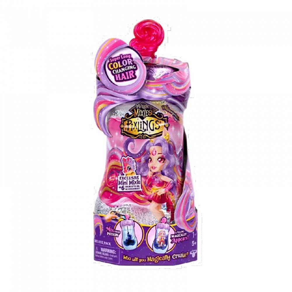Muñeca Magic Mixies Pixlings Cabello Galáctico con Poción Sorpresa Muñeca Cabello Galáctic…