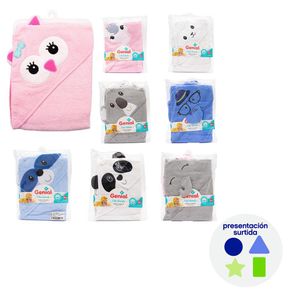 Toalla de Baño con Capucha Animalitos Diseños Surtidos