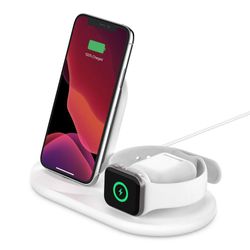 Dock Cargador 3 en 1 Blanco