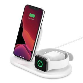 Dock Cargador 3 en 1 Blanco