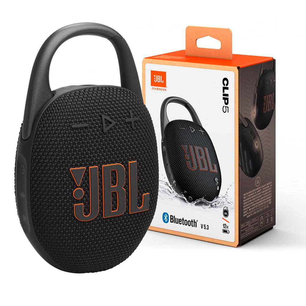 Bocina Portátil Clip 5 Color Negro