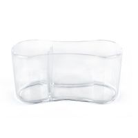 Organizador de Cosméticos 2 Divisiones Transparente