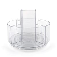 Organizador de Cosméticos Redondo Transparente