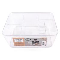 Organizador de Cosméticos Transparente 8 Divisiones
