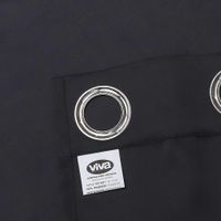 Set 2 Cortinas 80% Blackout Gris Oscuro