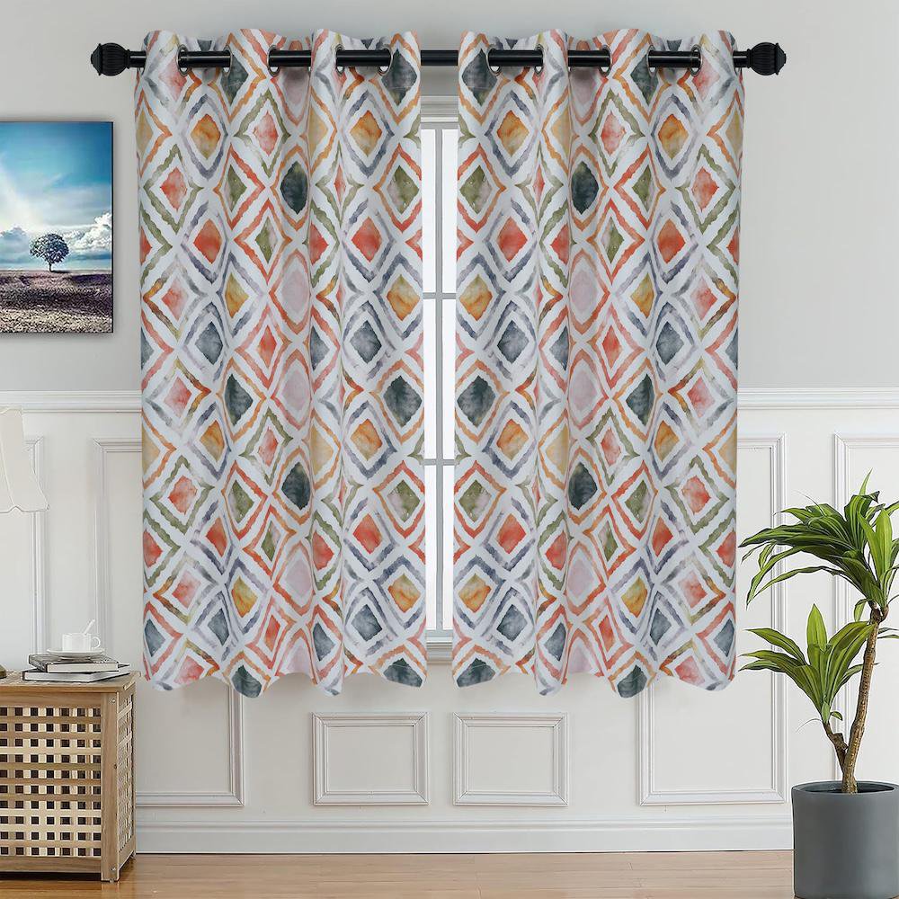 Set de 2 Cortinas 80% Blackout - Varios Colores Multicolor