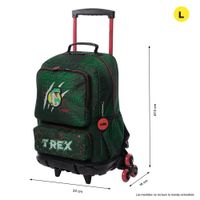 Mochila con Rodos L Rex Dino