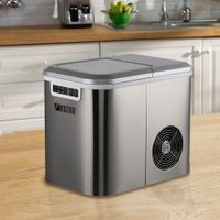 Máquina para Hacer Hielo 2.2 Lts Acero Inoxidable