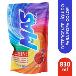 Detergente Líquido Más Color Bolsa 830 ml