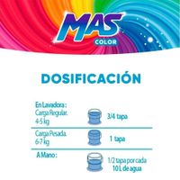 Detergente Líquido Más Color Bolsa 830 ml
