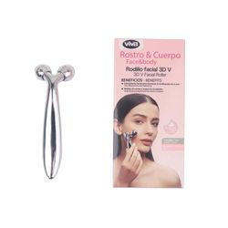 Rodillo Facial 3D Plateado