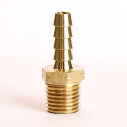 Boquilla de Latón para Manguera 1/4 x 1/4 Plg