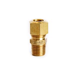 Conector de Latón a Compresión 1/4 x 3/8 Plg