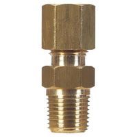 Conector de Latón a Compresión 1/4 x 3/8 Plg