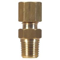 Conector de Latón a Compresión 1/4 x 1/4 Plg