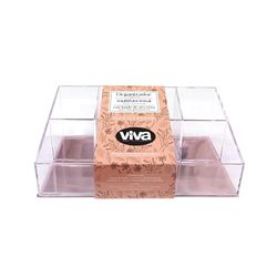 Caja Organizadora de Cosméticos Rosa
