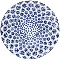 Set de 4 Platos Flores Azules para Cena