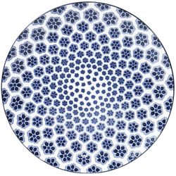 Set de 4 Platos Flores Azules para Cena