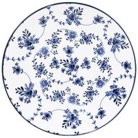 Set de 4 Platos para Postre Hojas Azules 7.5 Plg