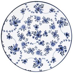 Set de 4 Platos para Postre Hojas Azules 7.5 Plg