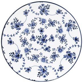 Set de 4 Platos para Postre Hojas Azules 7.5 Plg
