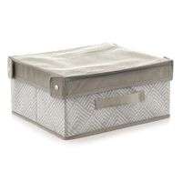 Caja Con Tapa 33X28X15 Cm Gris/Blanco - Elements