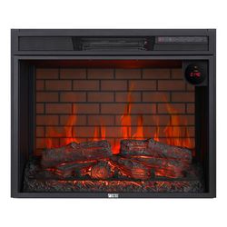 Calefactor Diseño Chimenea con Pantalla LED 5 Ajustes de Temperatura
