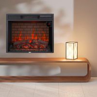Calefactor Diseño Chimenea con Pantalla LED 5 Ajustes de Temperatura