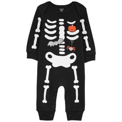 Mameluco Negro Esqueleto Halloween - Varias Tallas