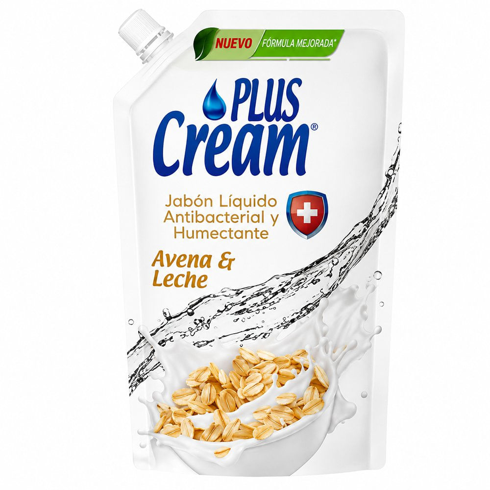 Jabón Líquido Antibacterial y Humectante para Manos Refill Avena y Leche 1 Litro Jabón Líq…