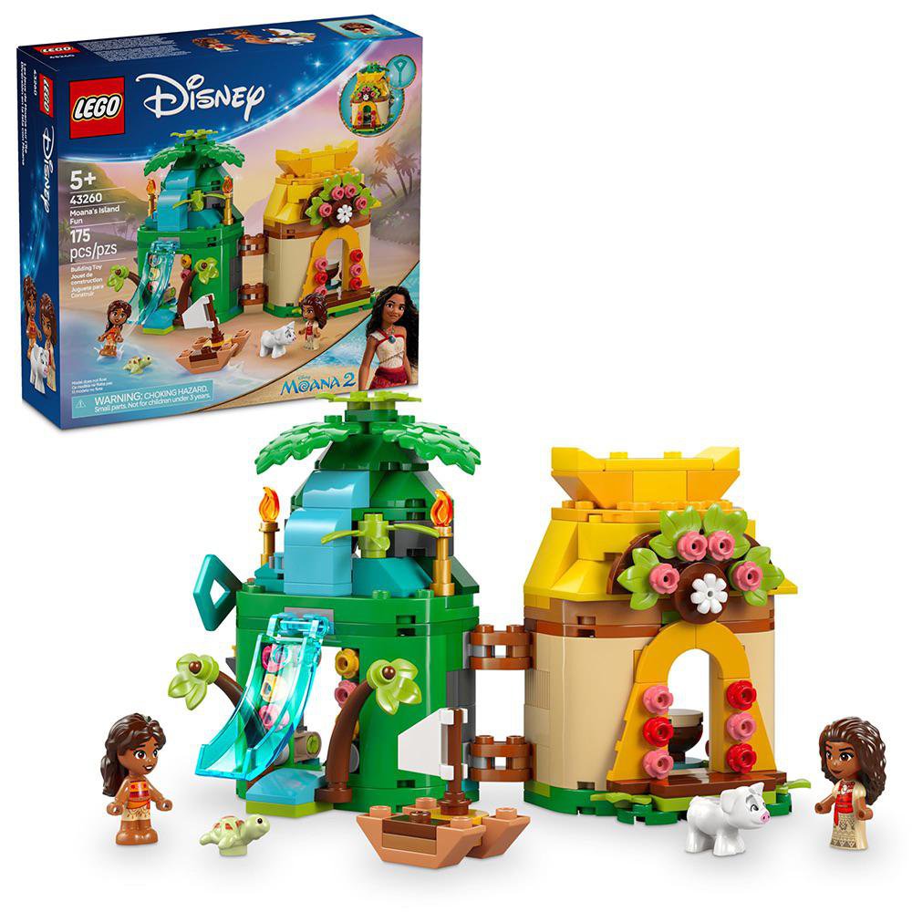 LEGO Disney Diversión en la Isla con Vaiana #43260 de 175 Piezas