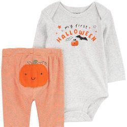 Conjunto Naranja Diseño Halloween - Varias Tallas