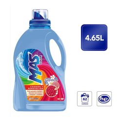 Detergente Líquido con Suavizante Integrado Mas Color 4.65 L