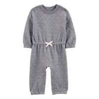 Mameluco de Punto Doble con Estampado de Lunares para Niña - Varias Tallas