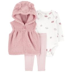 Chaleco con Capucha 3D Body de Manga Larga y Leggings para Niña - Varias Tallas