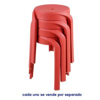 Banco Apilable Mau Rojo