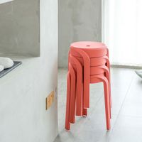 Banco Apilable Mau Rojo