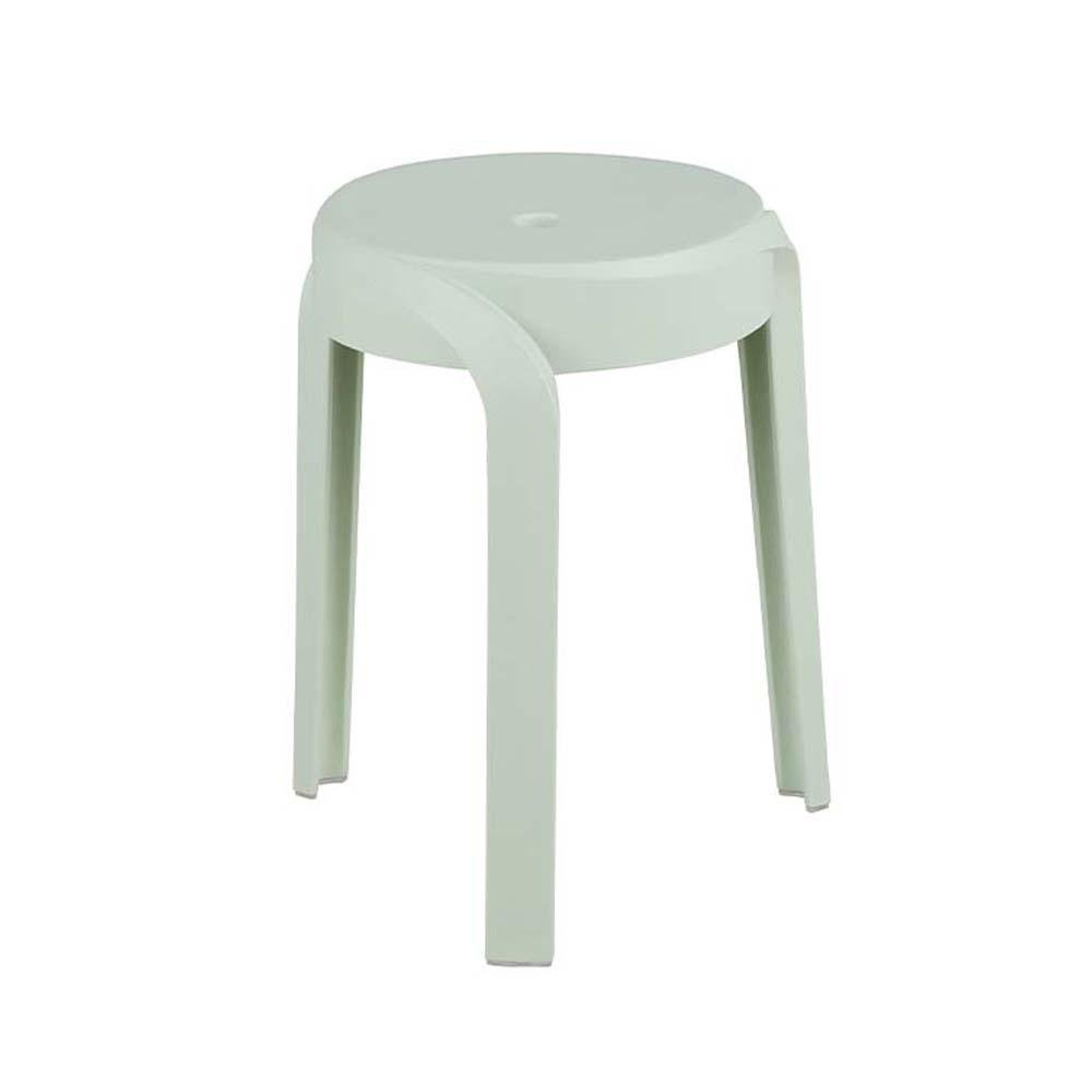 Banco Apilable Mau de Plástico para Interior y Exterior 37 x 35 x 45 cm Verde
