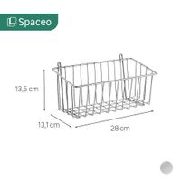 Canasta para Estantería Mediana Cromada