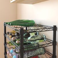 Rack para Botellas Negro de 4 Niveles
