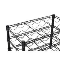 Rack para Botellas Negro de 4 Niveles
