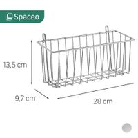 Canasta para Estantería Pequeña Cromada