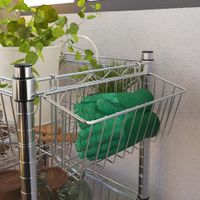 Canasta para Estantería Pequeña Cromada
