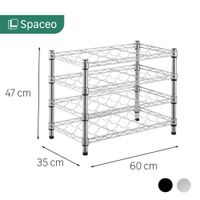 Rack para Botellas Blancas de 4 Niveles
