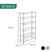 Estantería de 6 Niveles Cromada