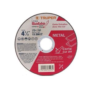 Disco Para Corte De Metal 4 1/2 Plg - Truper