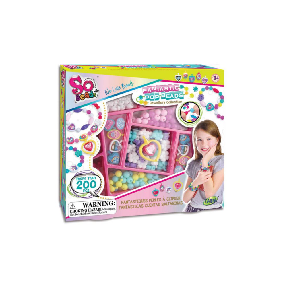 Set de Joyería Personalizable de Cuentas Fantásticas de 200+ Piezas para 3+ Años Set de Jo…