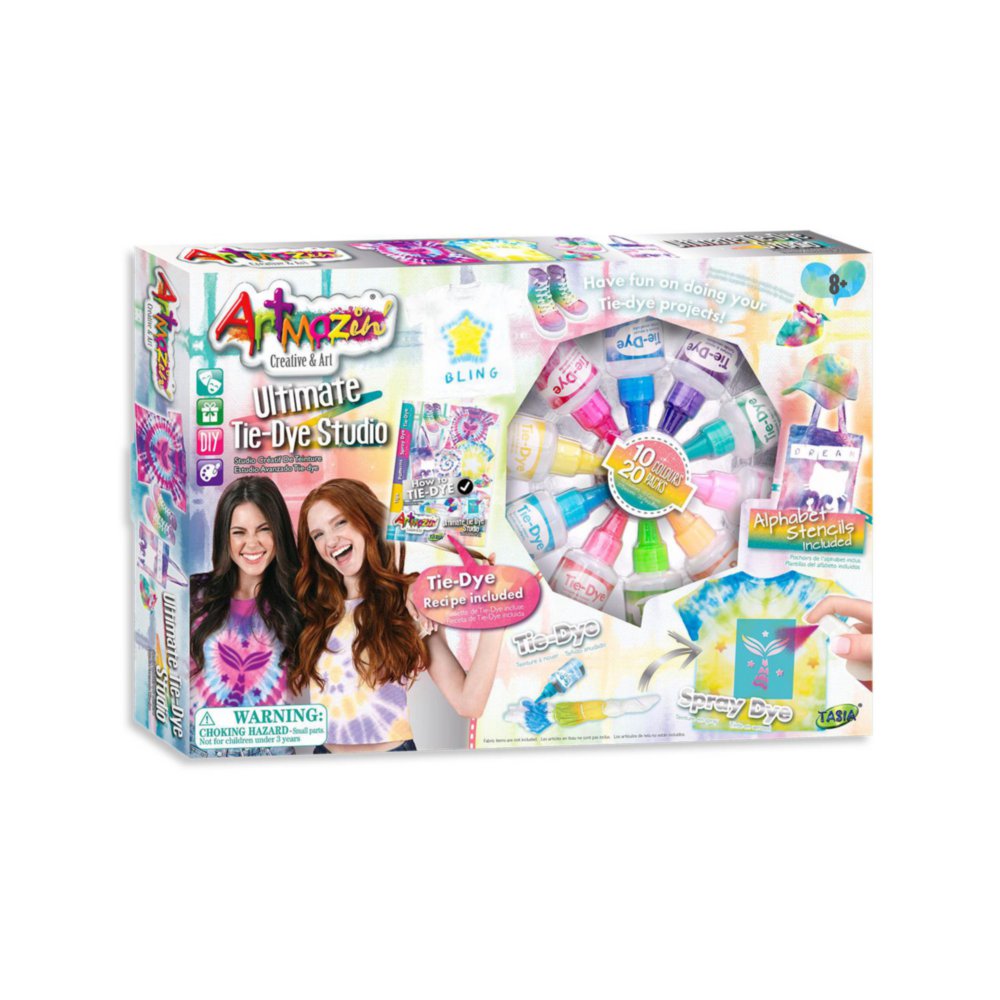 Estudio de Arte Batik Ultimate Tie-Dye Artmazin de 10 Colores para 8+ Años Set de Batik co…