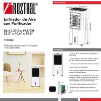 Enfriador de Aire con Purificador Blanco