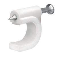 Grapa Con Clavo 5 Mm Blanca - Voltech